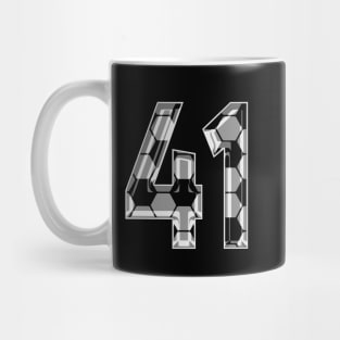 Soccer Number 41 Soccer Jersey #41 Soccer Mom Player Fan Mug